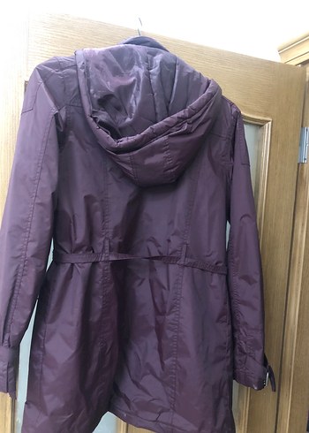 Mor /Mürdüm Midi Kadın Ceket - Görsel 3