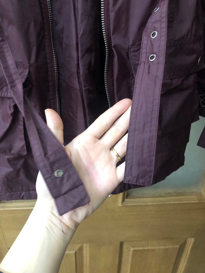 Mor /Mürdüm Midi Kadın Ceket - Görsel 4