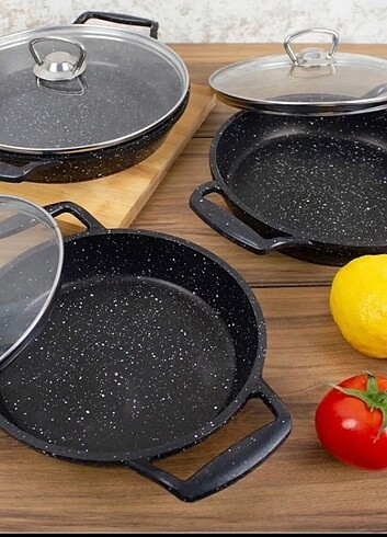 Estivilia 6'lı Cam Kapak Sahan Seti