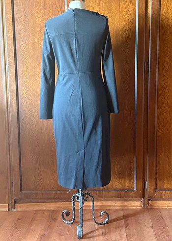 COS Marka Beden M Siyah Minimalist Uzun Kollu Elbise - Görsel 2