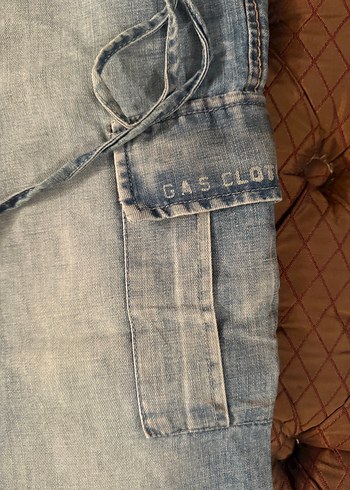  GAS Blue Jeans Kargo Kot Pantolon  Orijinal  - Görsel 3