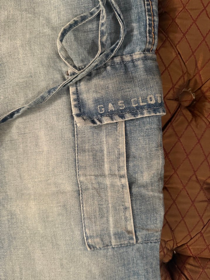  GAS Blue Jeans Kargo Kot Pantolon  Orijinal  - Görsel 3