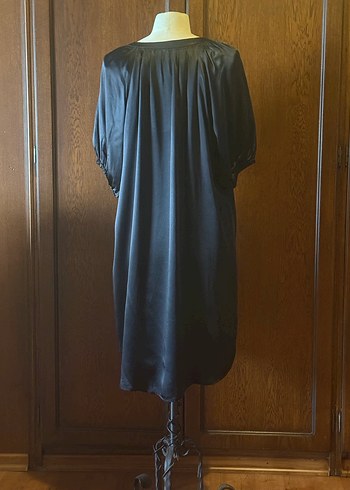 NAZ marka özel butik üretimi ipek saten elbise - Görsel 4