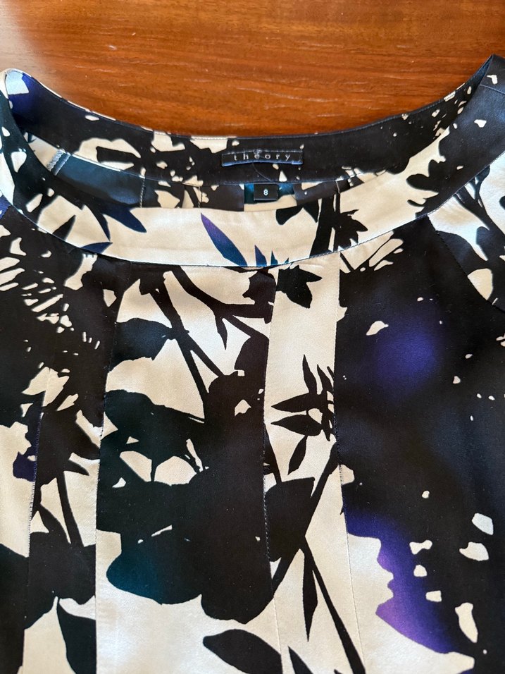 THEORY Marka Drapeli Midi boy Şık Elbise - Görsel 3