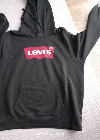 Levi's Siyah Kapüşonlu Sweatshirt - Görsel 7