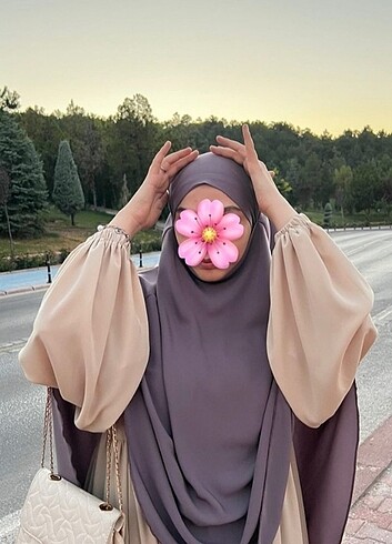 Soft mor tek katlı sufle / khimar