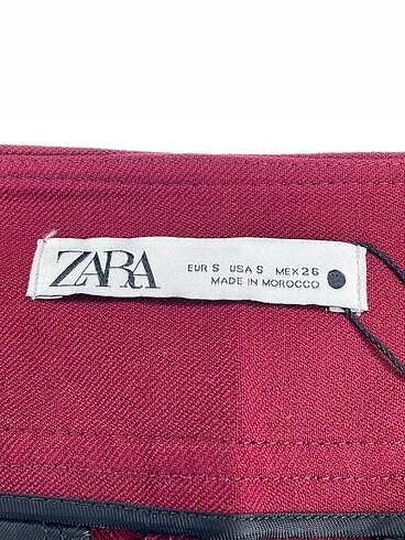 s Beden bordo Renk Zara Bermuda / Kapri %70 İndirimli.