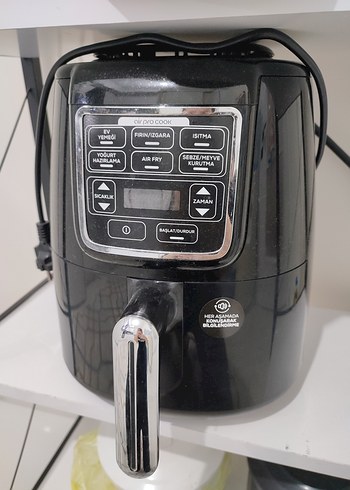 Karaca Siyah Dijital Air Fryer ve Izgara