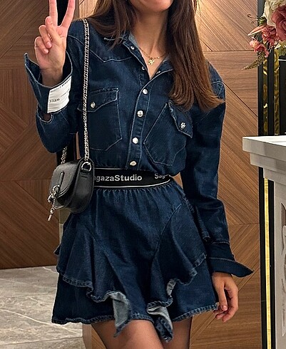 Sagaza Madrid Sagaza denim elbise güncel fiyatı 1300 küsür