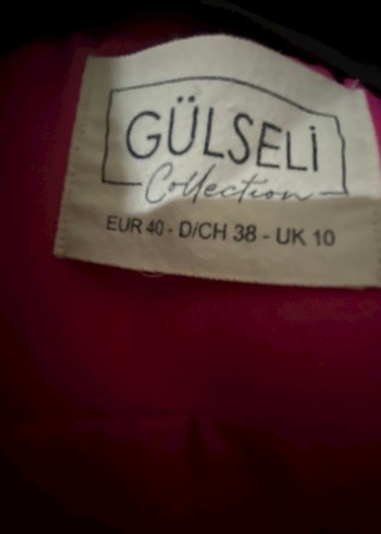 Pembe Mini Kadın Blazer Gri Detaylı - Görsel 3