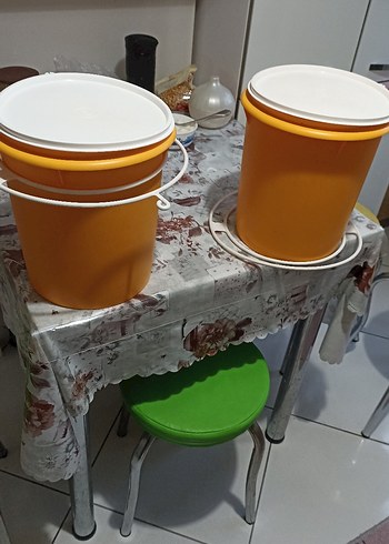 Sarı Plastik Kapaklı Kova - Görsel 4