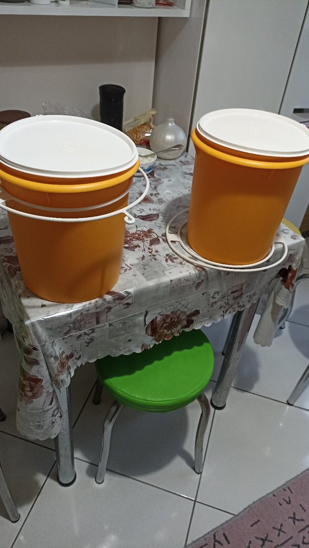 Sarı Plastik Kapaklı Kova - Görsel 4