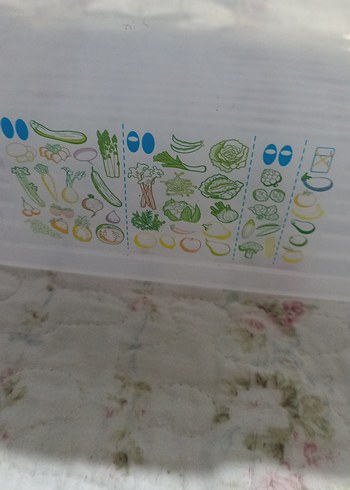 Mavi Kapaklı Tupperware Saklama Kabı - Görsel 3