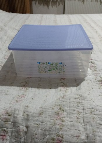Mavi Kapaklı Tupperware Saklama Kabı - Görsel 2