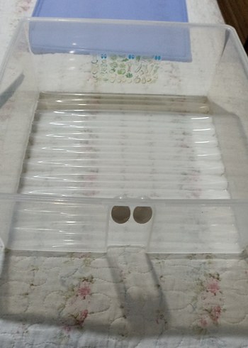 Mavi Kapaklı Tupperware Saklama Kabı - Görsel 6