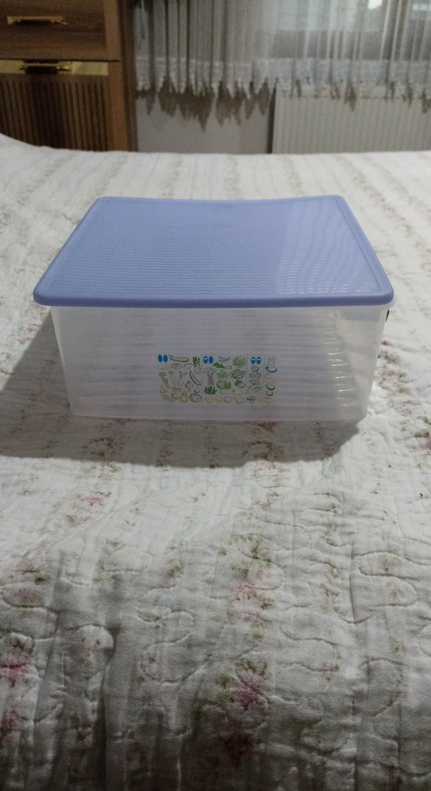Mavi Kapaklı Tupperware Saklama Kabı - Görsel 2