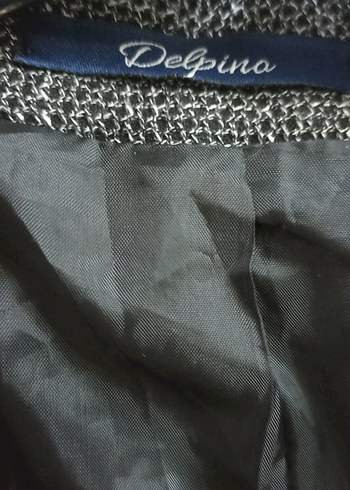 Gri Erkek Düz Desenli Ceket - Görsel 5