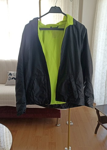 Kadın lacivert Fermuarlı Spor yağmurluk