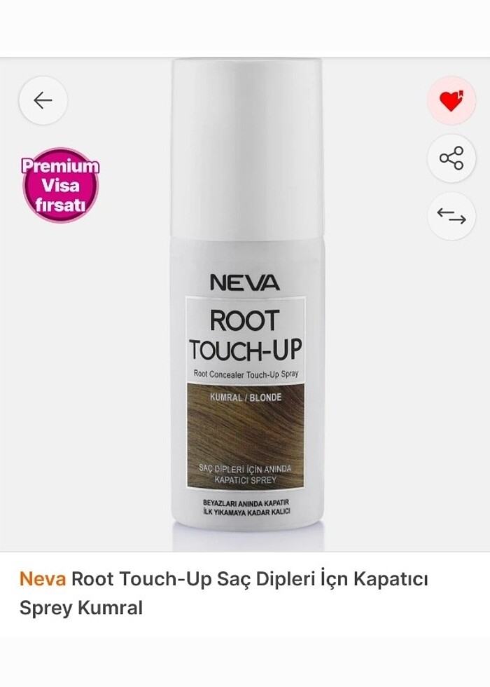 Saç dipleri için kapatıcı spreyi  - Görsel 2