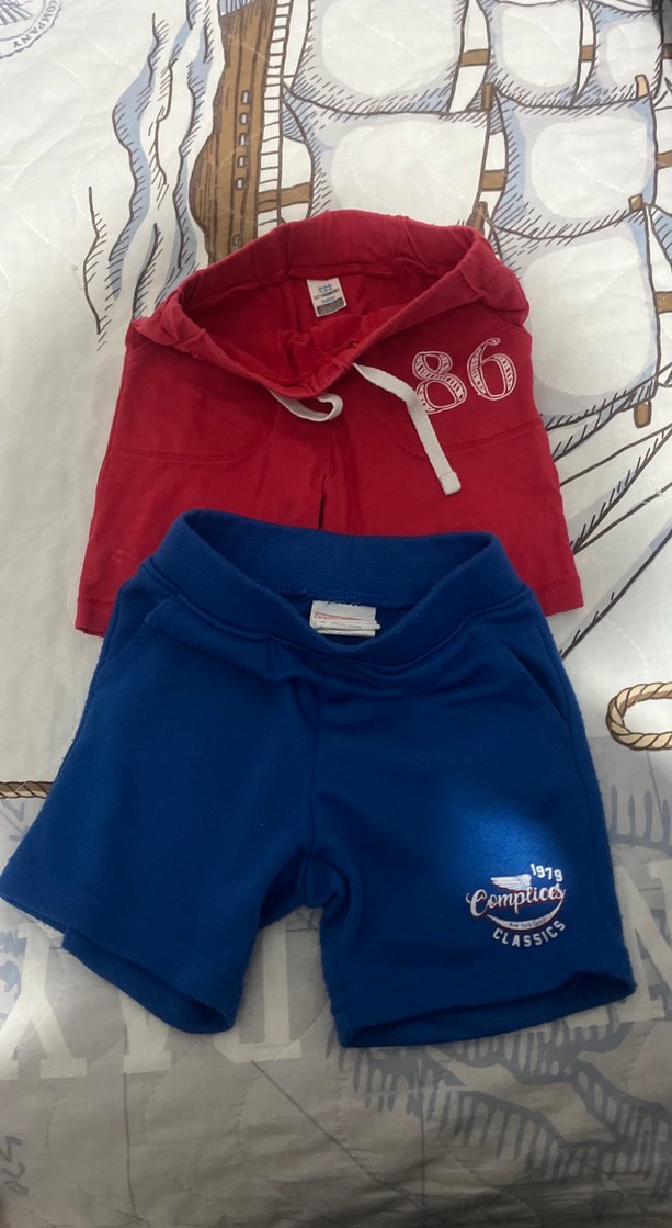 Kırmızı Fermuarlı Erkek Şort - Görsel 2