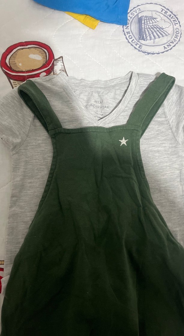 Erkek Çocuk Yeşil Tulum - Görsel 2