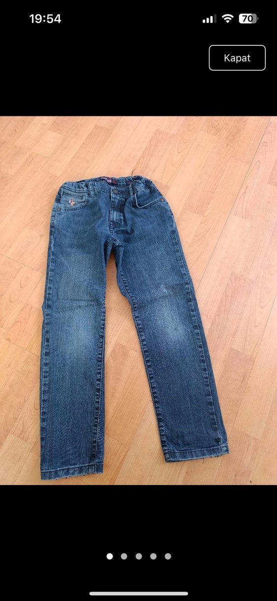 Düğmeli Mini Koyu Mavi Kadın Jean - Görsel 2