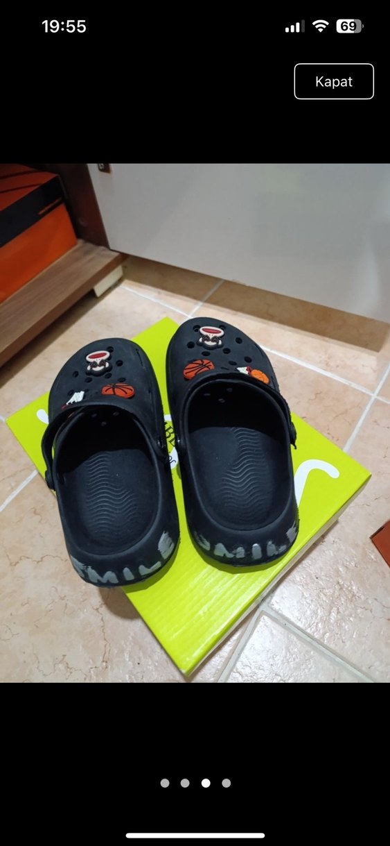 Siyah Erkek Çocuk Kaydırmaz Terlikler - Görsel 3