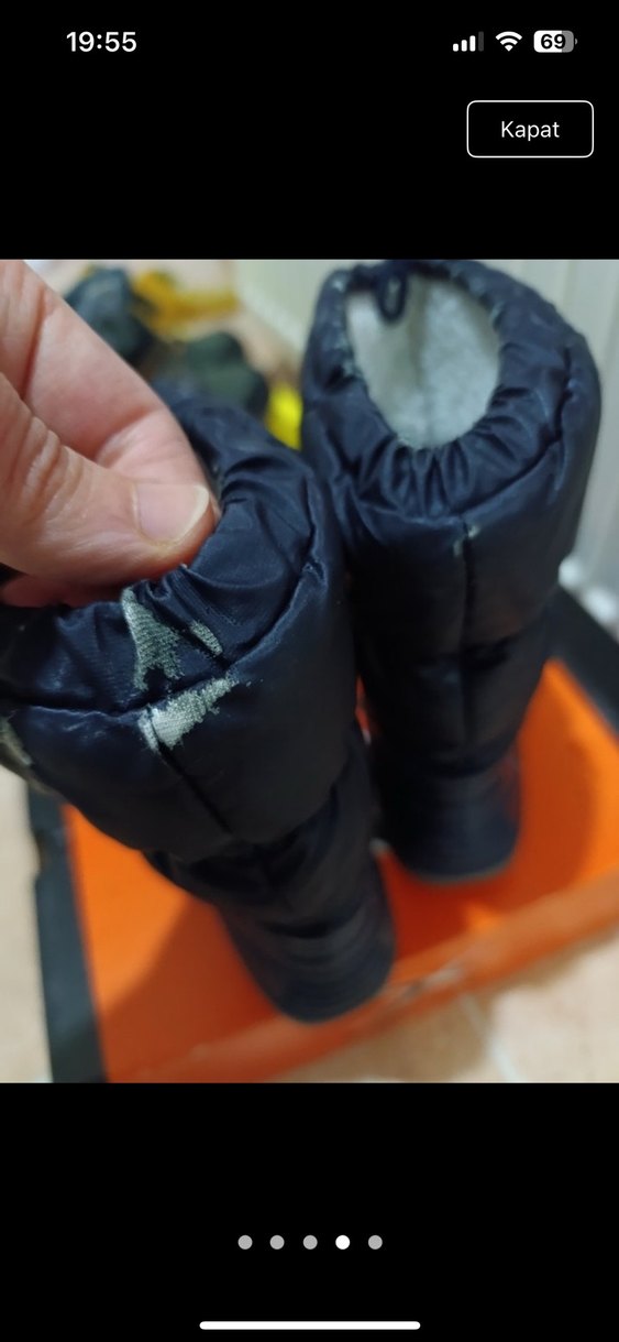 Mavi Erkek Çocuk Kaymaz Kışlık Bot - Görsel 3