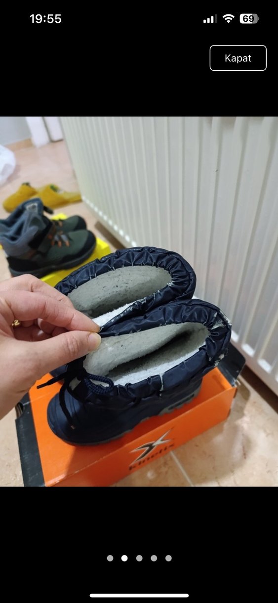 Mavi Erkek Çocuk Kaymaz Kışlık Bot - Görsel 2