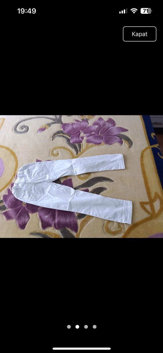 Beyaz Kadın Elastik Basic Jean - Görsel 2