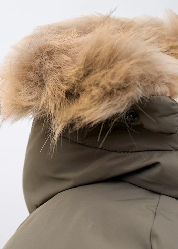 Zara Kapüşonlu kuş tüyü Bej Erkek Çocuk Şişme Mont 3 yaş 98 cm - Görsel 8