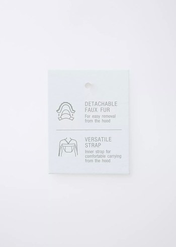 Zara Kapüşonlu kuş tüyü Bej Erkek Çocuk Şişme Mont 3 yaş 98 cm - Görsel 12