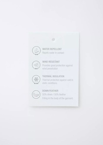 Zara Kapüşonlu kuş tüyü Bej Erkek Çocuk Şişme Mont 3 yaş 98 cm - Görsel 13