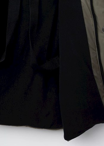 Zara Kapüşonlu kuş tüyü Bej Erkek Çocuk Şişme Mont 3 yaş 98 cm - Görsel 10