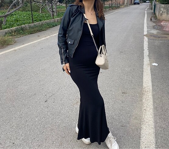 Eyyo Siyah Uzun Elbise