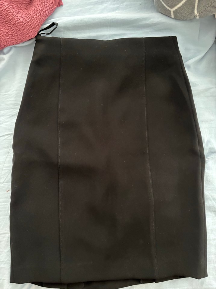 İpekyol Siyah Pilili Midi Kalem Etek - Görsel 5