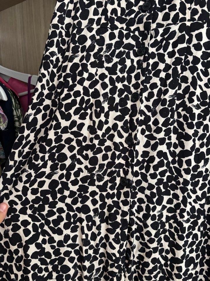 HM Kahverengi Leopar Desenli Uzun Kadın Elbise - Görsel 3