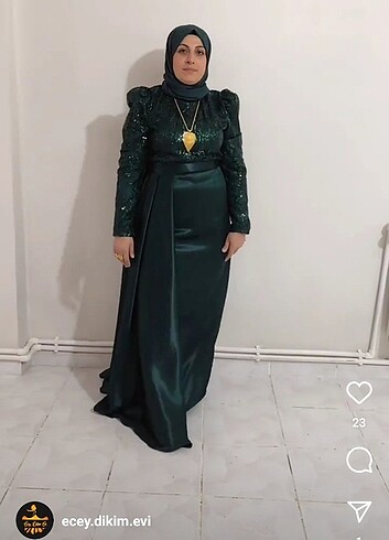 46 Beden Saten simli abiye