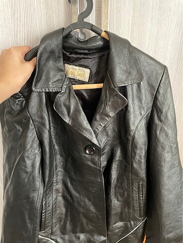 xxl Beden Orjinal deri blazer ceket