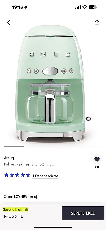 Smeg Kahve Makinası