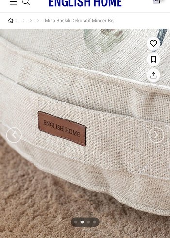 Bej Pastel Çiçek Desenli Emzirme Yastığı - Görsel 2