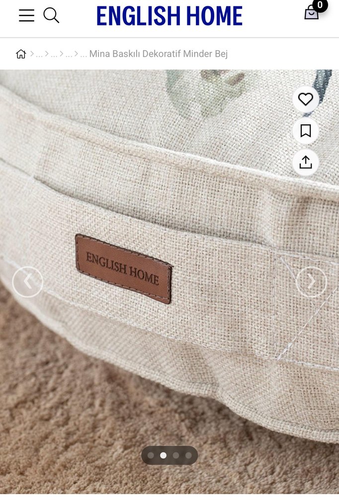 Bej Pastel Çiçek Desenli Emzirme Yastığı - Görsel 2