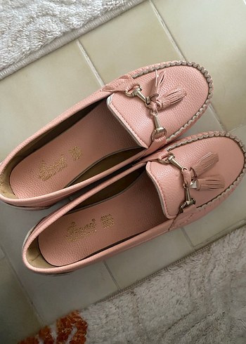 Pembe Kadın Dolgu Topuklu Babet-38 numara - Görsel 2