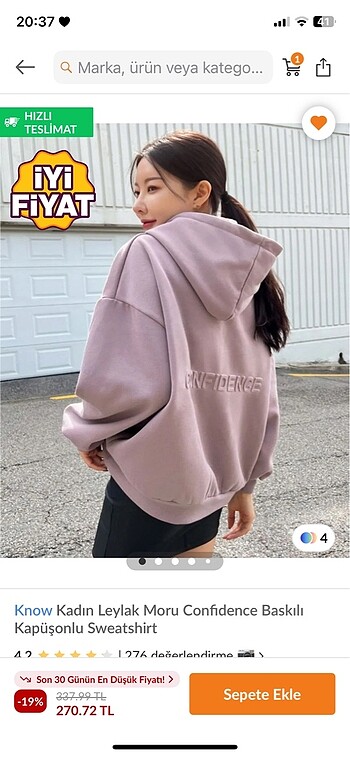 l Beden çeşitli Renk 3 adet sweat