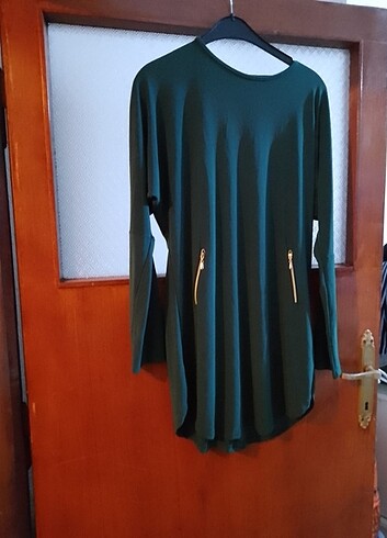 m Beden Zümrüt yesili tunik