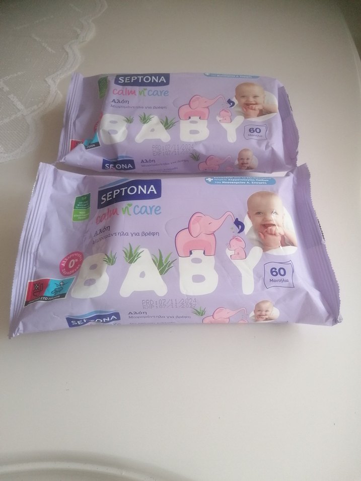 Septona Bebek Islak Mendil 60'lı 2 Paket - Görsel 2
