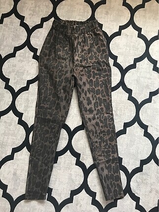 Zara leoparli pantolon/ tayt