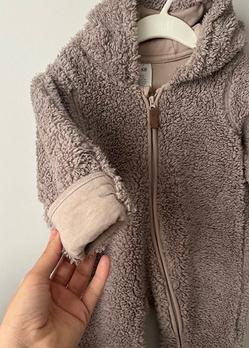 Kahverengi Tüylü Bebek Tulumu - Görsel 2