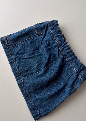 Düğmeli Lacivert Kız Kot Etek 3 yaş - Görsel 4