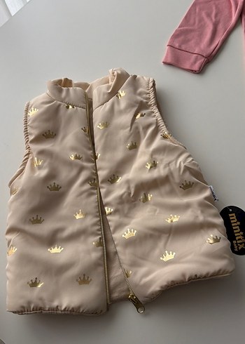 Pembe Nakışlı Uzun Kollu Bebek Takımı - Görsel 10